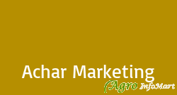 Achar Marketing bangalore india