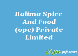 Halima Spice And Food (opc) Private Limited