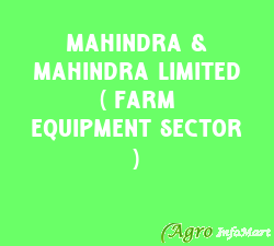 Mahindra & Mahindra Limited ( Farm Equipment Sector ) mumbai india