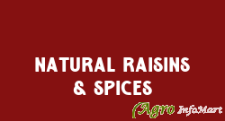 Natural Raisins & Spices