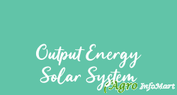 Output Energy Solar System pune india