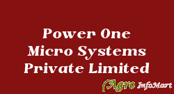 Power One Micro Systems Private Limited bangalore india
