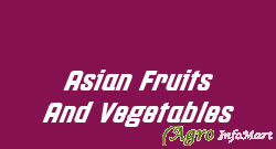 Asian Fruits And Vegetables