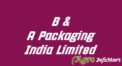 B & A Packaging India Limited baleshwar india