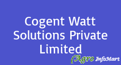 Cogent Watt Solutions Private Limited pune india