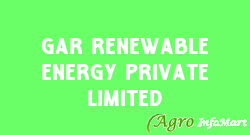 GAR Renewable Energy Private Limited bangalore india