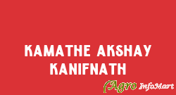 Kamathe Akshay Kanifnath pune india