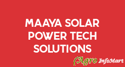 Maaya Solar Power Tech Solutions chennai india
