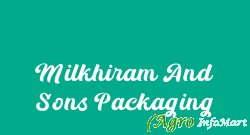 Milkhiram And Sons Packaging