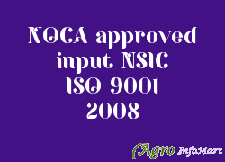 NOCA approved input NSIC ISO 9001 2008