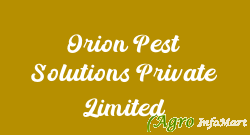 Orion Pest Solutions Private Limited kolkata india