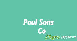 Paul Sons & Co. bangalore india