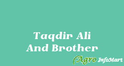 Taqdir Ali And Brother