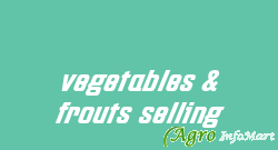 vegetables & frouts selling